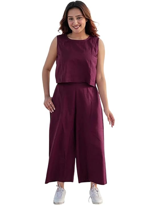 FABNEX Stylish Sleeve Less Co Ord Set for Women | Co Ord Set for Women (K-131-134)