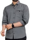 CB-COLEBROOK Men's Regular Fit Solid Soft Touch Cotton Casual Shirt with Pocket