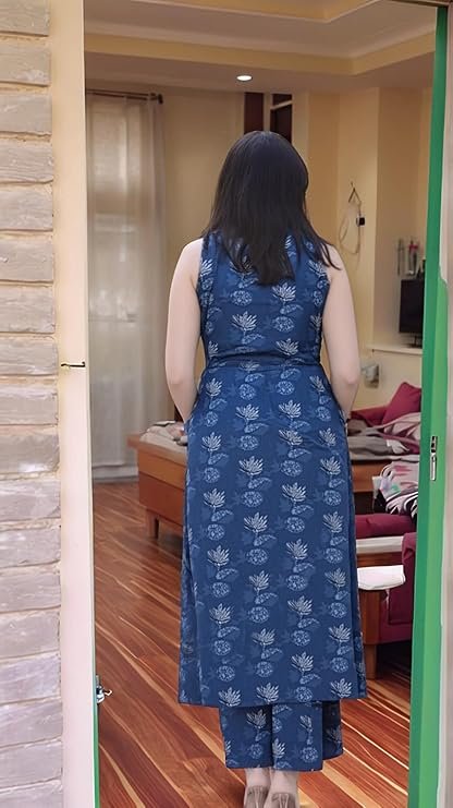 GoSriKi Women's Cotton Kurta Set | Stylish Co Ord Set for Women - Image 3