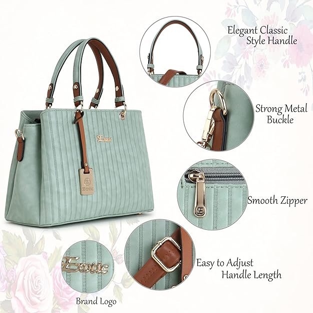EXOTIC® Women's Striped Line Handbag for Women - Image 3